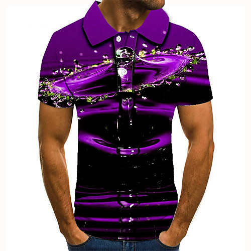 Men's Golf Shirt Tennis Shirt 3D Print Paisley Graphic Prints Button-Down Short Sleeve Street Tops Casual Fashion Cool Purple / Sports 
Men's Golf Shirt Tennis Shirt 3D Print Paisley Graphic Prints Button-Down Short Sleeve Street Tops Casual Fashion Cool Purple / Sports