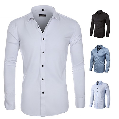 Men's Shirt Solid Colored Button-Down Long Sleeve Casual Tops Business Formal Casual Comfortable A B C
Men's Shirt Solid Colored Button-Down Long Sleeve Casual Tops Business Formal Casual Comfortable A B C