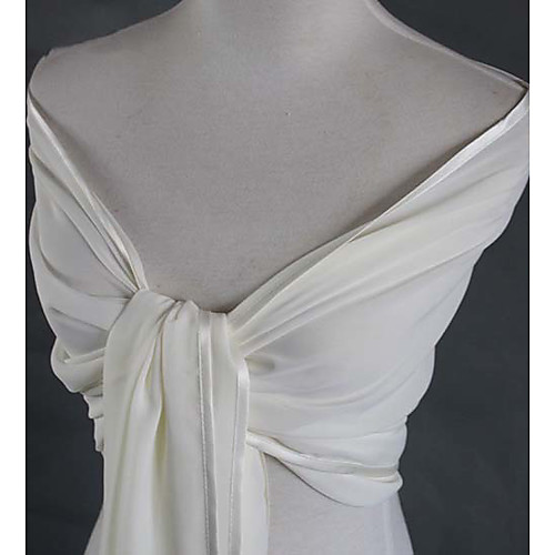 Sleeveless Elegant / Bridal Chiffon Wedding / Party / Evening Women's Wrap With Solid
Sleeveless Elegant / Bridal Chiffon Wedding / Party / Evening Women's Wrap With Solid