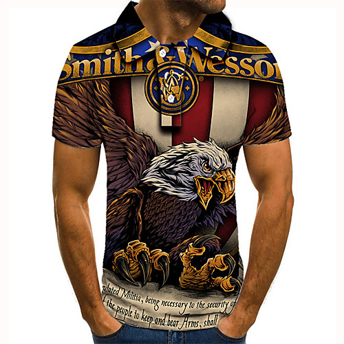 Men's Golf Shirt Tennis Shirt 3D Print Eagle Animal Button-Down Short Sleeve Street Tops Casual Fashion Cool Red / Sports
Men's Golf Shirt Tennis Shirt 3D Print Eagle Animal Button-Down Short Sleeve Street Tops Casual Fashion Cool Red / Sports