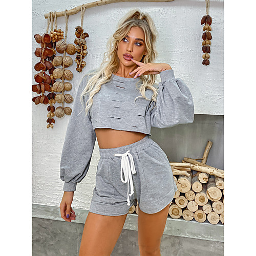 Women's Hoodie Sweatshirt Plain Solid Color Drawstring Crew Neck Causal Holiday Vacation Basic Streetwear Hoodies Sweatshirts Gray
Women's Hoodie Sweatshirt Plain Solid Color Drawstring Crew Neck Causal Holiday Vacation Basic Streetwear Hoodies Sweatshirts Gray