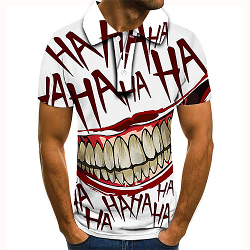 Men's Golf Shirt Tennis Shirt 3D Print Graphic Prints Letter Button-Down Short Sleeve Street Tops Casual Fashion Cool White / Sports
Men's Golf Shirt Tennis Shirt 3D Print Graphic Prints Letter Button-Down Short Sleeve Street Tops Casual Fashion Cool White / Sports