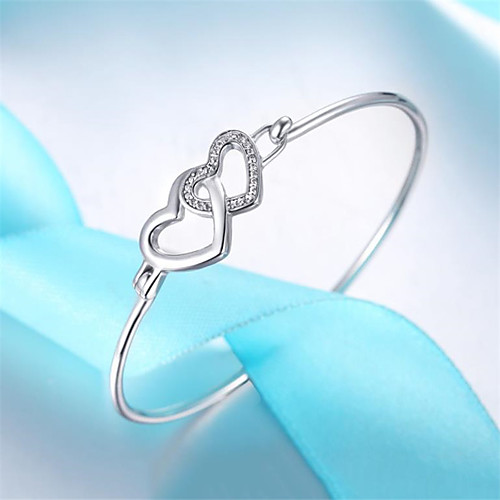 Women's Bracelet Bangles Cuff Bracelet Heart Fashion Heart Fashion Trendy Casual / Sporty Korean Cute Copper Bracelet Jewelry Silver For Sport Gift Date Birthday Festival / Silver Plated
Women's Bracelet Bangles Cuff Bracelet Heart Fashion Heart Fashion Trendy Casual / Sporty Korean Cute Copper Bracelet Jewelry Silver For Sport Gift Date Birthday Festival / Silver Plated