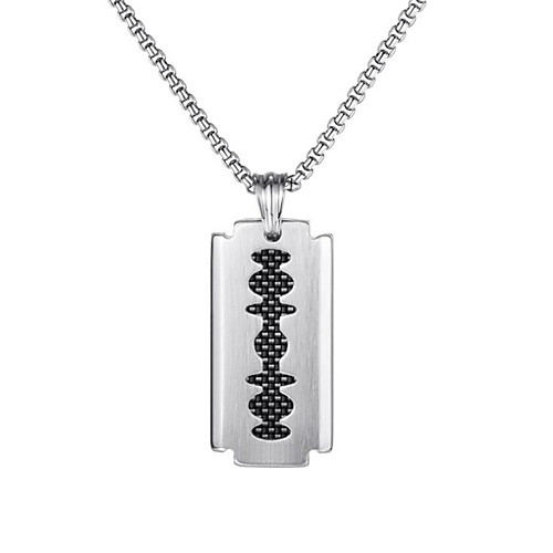 Men's Pendant Necklace Classic Totem Series Simple Titanium Steel Silver 54 cm Necklace Jewelry For Anniversary Street Birthday Party Festival
Men's Pendant Necklace Classic Totem Series Simple Titanium Steel Silver 54 cm Necklace Jewelry For Anniversary Street Birthday Party Festival