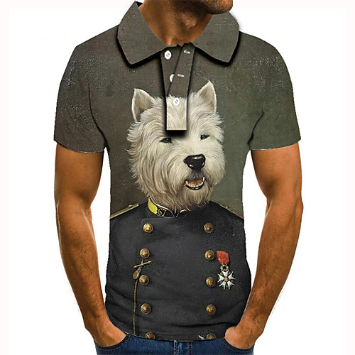 Men's Golf Shirt Tennis Shirt 3D Print Dog Animal Button-Down Short Sleeve Street Tops Casual Fashion Cool Gray / Sports
Men's Golf Shirt Tennis Shirt 3D Print Dog Animal Button-Down Short Sleeve Street Tops Casual Fashion Cool Gray / Sports