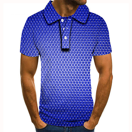 Men's Golf Shirt Tennis Shirt 3D Print Circle Geometric Button-Down Short Sleeve Street Tops Casual Fashion Cool Blue / Sports
Men's Golf Shirt Tennis Shirt 3D Print Circle Geometric Button-Down Short Sleeve Street Tops Casual Fashion Cool Blue / Sports
