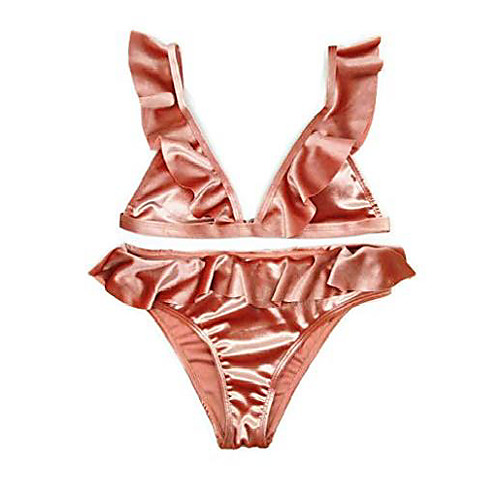 Women's Bikini 2 Piece Swimsuit Ruffle Push Up Solid Color Light Blue Wine Red Blushing Pink Light Purple Green Swimwear Bathing Suits New Sexy Lady / Padded Bras / Beach
Women's Bikini 2 Piece Swimsuit Ruffle Push Up Solid Color Light Blue Wine Red Blushing Pink Light Purple Green Swimwear Bathing Suits New Sexy Lady / Padded Bras / Beach
