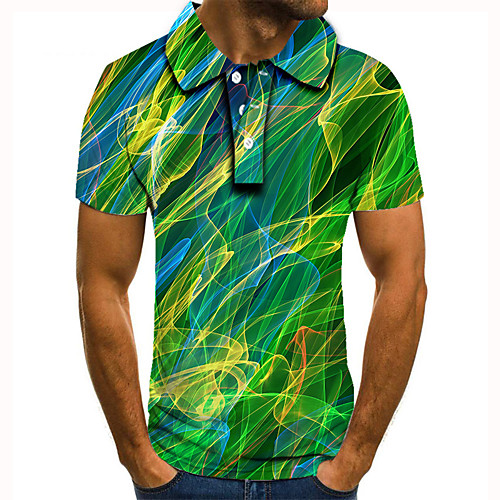 Men's Golf Shirt Tennis Shirt 3D Print Graphic Prints Streamer Button-Down Short Sleeve Street Tops Casual Fashion Cool Green / Sports
Men's Golf Shirt Tennis Shirt 3D Print Graphic Prints Streamer Button-Down Short Sleeve Street Tops Casual Fashion Cool Green / Sports