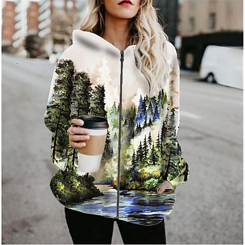 Women's Jacket Daily Fall Spring Regular Coat Regular Fit Casual Jacket Long Sleeve Plants Print White / Holiday
Women's Jacket Daily Fall Spring Regular Coat Regular Fit Casual Jacket Long Sleeve Plants Print White / Holiday