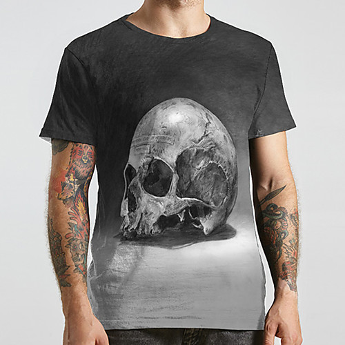 Men's Unisex Tee T shirt 3D Print Graphic Prints Skull Plus Size Print Short Sleeve Casual Tops Fashion Designer Big and Tall Black
Men's Unisex Tee T shirt 3D Print Graphic Prints Skull Plus Size Print Short Sleeve Casual Tops Fashion Designer Big and Tall Black
