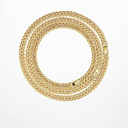 Men's Boys' Necklace Cuban Link Trendy Alloy Silver Gold Black 55 cm Necklace Jewelry For Street Festival
Men's Boys' Necklace Cuban Link Trendy Alloy Silver Gold Black 55 cm Necklace Jewelry For Street Festival
