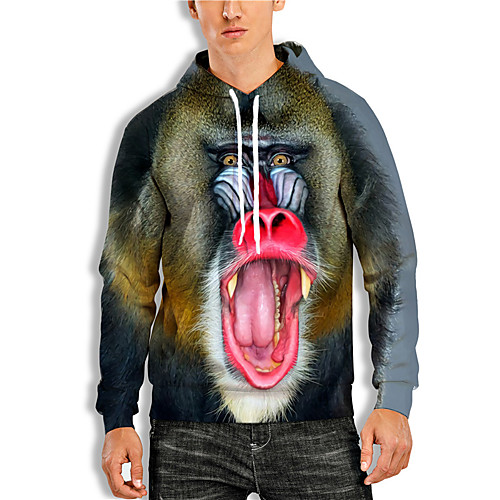 Men's Pullover Hoodie Sweatshirt Graphic Prints Animal Print Hooded Daily Sports 3D Print 3D Print Casual Hoodies Sweatshirts Long Sleeve Brown
Men's Pullover Hoodie Sweatshirt Graphic Prints Animal Print Hooded Daily Sports 3D Print 3D Print Casual Hoodies Sweatshirts Long Sleeve Brown