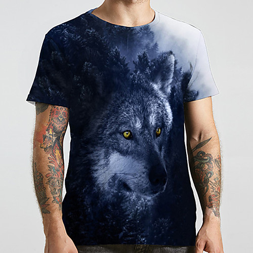 Men's Unisex Tee T shirt Shirt 3D Print Graphic Prints Wolf Plus Size Print Short Sleeve Casual Tops Basic Designer Big and Tall Round Neck Gray / Summer
Men's Unisex Tee T shirt Shirt 3D Print Graphic Prints Wolf Plus Size Print Short Sleeve Casual Tops Basic Designer Big and Tall Round Neck Gray / Summer