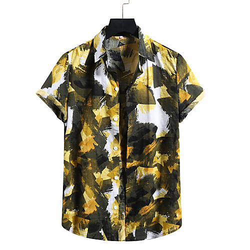 Men's Shirt Other Prints Geometry Print Short Sleeve Casual Tops Hawaiian Blue Red Yellow
Men's Shirt Other Prints Geometry Print Short Sleeve Casual Tops Hawaiian Blue Red Yellow