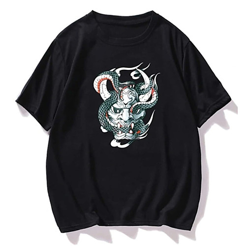 Men's Unisex Tee T shirt Shirt Hot Stamping Dragon Graphic Prints Plus Size Print Short Sleeve Casual Tops 100% Cotton Basic Designer Big and Tall Round Neck Black / Summer
Men's Unisex Tee T shirt Shirt Hot Stamping Dragon Graphic Prints Plus Size Print Short Sleeve Casual Tops 100% Cotton Basic Designer Big and Tall Round Neck Black / Summer