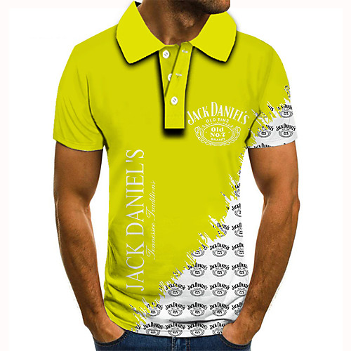 Men's Golf Shirt Tennis Shirt 3D Print Graphic Prints Letter Button-Down Short Sleeve Street Tops Casual Fashion Cool Yellow / Sports
Men's Golf Shirt Tennis Shirt 3D Print Graphic Prints Letter Button-Down Short Sleeve Street Tops Casual Fashion Cool Yellow / Sports