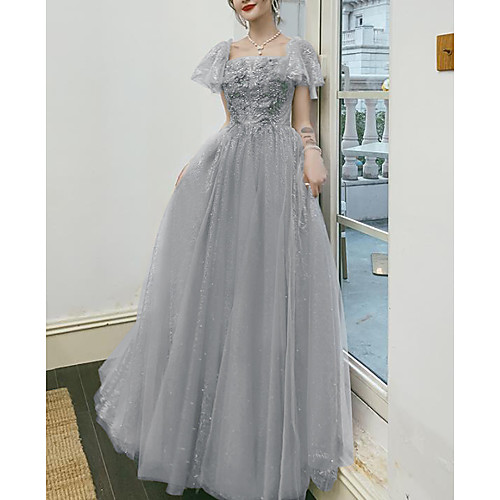 A-Line Sparkle Floral Engagement Prom Dress Scoop Neck Short Sleeve Floor Length Tulle with Pleats Appliques 2021
A-Line Sparkle Floral Engagement Prom Dress Scoop Neck Short Sleeve Floor Length Tulle with Pleats Appliques 2021