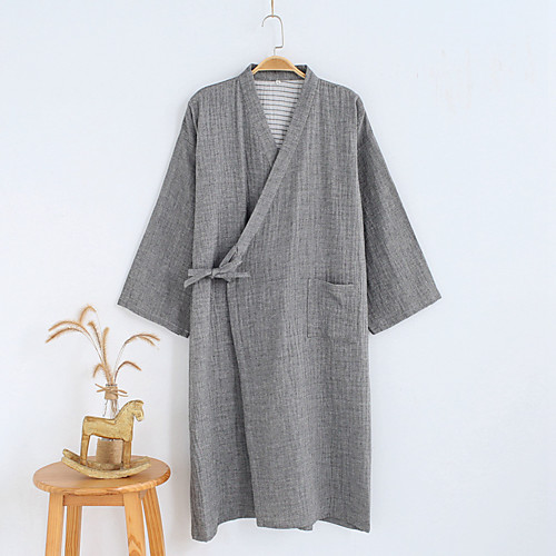 High Quailty Cotton Bathrobe for Men, 7 / 4 Sleeve Thin Style, Kimono,Summer Living Clothes
High Quailty Cotton Bathrobe for Men, 7 / 4 Sleeve Thin Style, Kimono,Summer Living Clothes