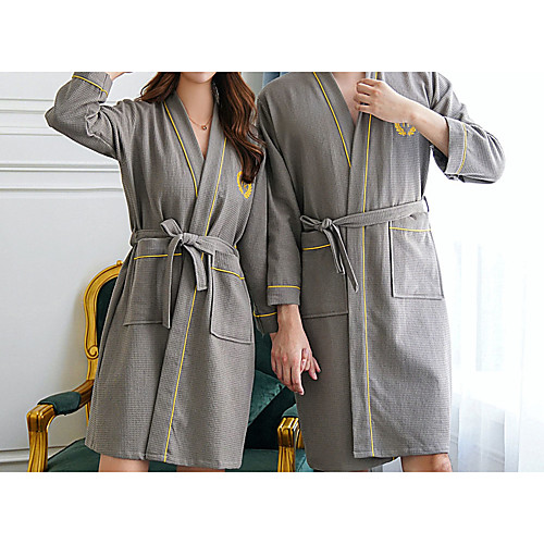 Superior Quality Bath Robe, Elegant Grey 100% Cotton Water Absorbent Simple Couple Bathrobe
Superior Quality Bath Robe, Elegant Grey 100% Cotton Water Absorbent Simple Couple Bathrobe