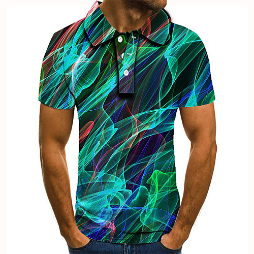Men's Golf Shirt Tennis Shirt 3D Print Color Block Graphic Prints Button-Down Short Sleeve Street Tops Casual Fashion Cool Blue / Sports
Men's Golf Shirt Tennis Shirt 3D Print Color Block Graphic Prints Button-Down Short Sleeve Street Tops Casual Fashion Cool Blue / Sports