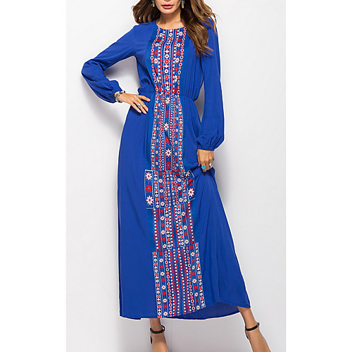 Women's Kaftan Dress Maxi long Dress Blue Gray Khaki Black Long Sleeve Floral Geometric Patchwork Print Fall Summer Round Neck Elegant Casual 2021 M L XL XXL
Women's Kaftan Dress Maxi long Dress Blue Gray Khaki Black Long Sleeve Floral Geometric Patchwork Print Fall Summer Round Neck Elegant Casual 2021 M L XL XXL