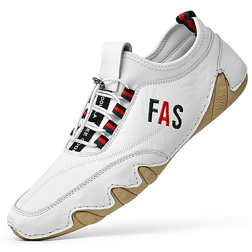 Men's Sneakers Business Sporty Casual Athletic Outdoor Walking Shoes Trail Running Shoes Nappa Leather Cowhide Breathable Handmade Non-slipping Booties / Ankle Boots White Black Brown Spring Summer
Men's Sneakers Business Sporty Casual Athletic Outdoor Walking Shoes Trail Running Shoes Nappa Leather Cowhide Breathable Handmade Non-slipping Booties / Ankle Boots White Black Brown Spring Summer