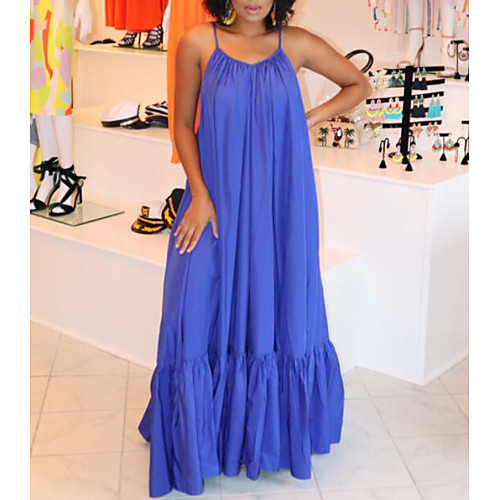 Women's Plus Size Strap Dress Maxi long Dress White Black Blue Red Yellow Blushing Pink Orange Gold Green Brown Sleeveless Solid Color Summer V Neck Hot Casual 2021 L XL XXL 3XL 4XL 5XL
Women's Plus Size Strap Dress Maxi long Dress White Black Blue Red Yellow Blushing Pink Orange Gold Green Brown Sleeveless Solid Color Summer V Neck Hot Casual 2021 L XL XXL 3XL 4XL 5XL
