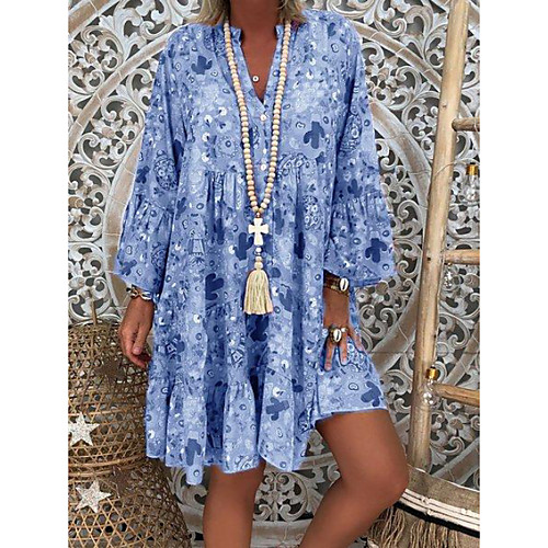 Women's A Line Dress Short Mini Dress Blushing Pink Green Orange Light Blue Half Sleeve Floral Summer Stand Collar Hot Floral Holiday Loose 2021 S M L XL XXL 3XL 4XL
Women's A Line Dress Short Mini Dress Blushing Pink Green Orange Light Blue Half Sleeve Floral Summer Stand Collar Hot Floral Holiday Loose 2021 S M L XL XXL 3XL 4XL