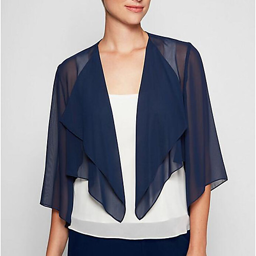 Sleeveless Elegant Chiffon Wedding Party Women's Wrap With Solid
Sleeveless Elegant Chiffon Wedding Party Women's Wrap With Solid