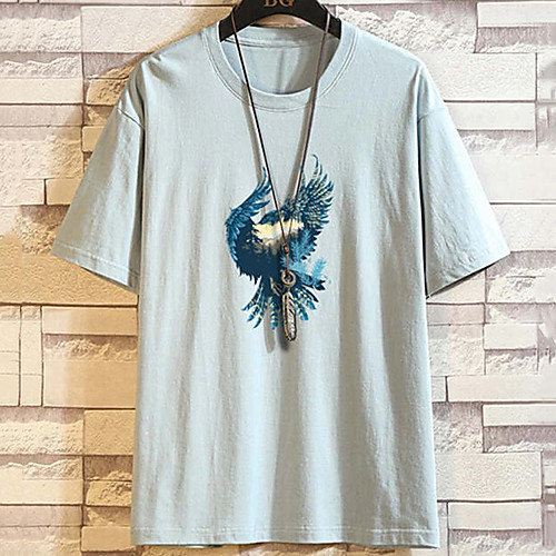 Men's Unisex Tee T shirt Hot Stamping Graphic Prints Bird Plus Size Print Short Sleeve Casual Tops 100% Cotton Basic Designer Big and Tall Blue
Men's Unisex Tee T shirt Hot Stamping Graphic Prints Bird Plus Size Print Short Sleeve Casual Tops 100% Cotton Basic Designer Big and Tall Blue