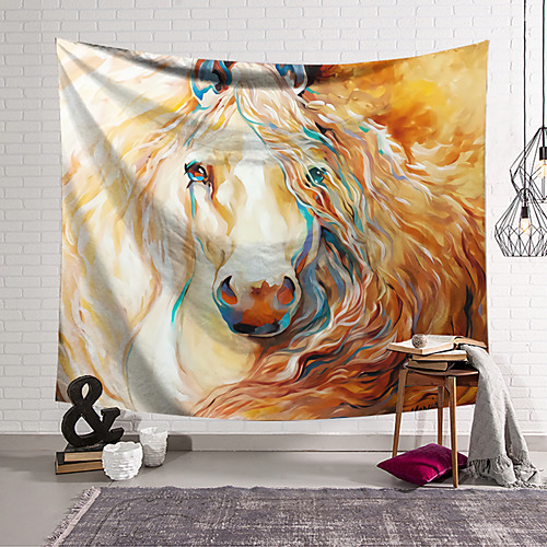 Oil Painting Style Wall Tapestry Art Decor Blanket Curtain Hanging Home Bedroom Living Room Horse Modern Painting Style Animal
Oil Painting Style Wall Tapestry Art Decor Blanket Curtain Hanging Home Bedroom Living Room Horse Modern Painting Style Animal