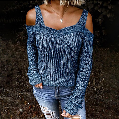 Women's Stylish Oversized Knitted Solid Color Pullover Long Sleeve Sweater Cardigans Crew Neck Fall Winter Blue Purple Army Green
Women's Stylish Oversized Knitted Solid Color Pullover Long Sleeve Sweater Cardigans Crew Neck Fall Winter Blue Purple Army Green