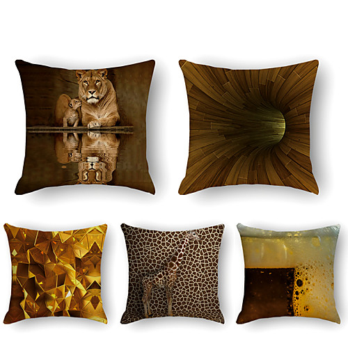 Cushion Cover 5PCS Faux Linen Soft Print Square Pillowcase for Sofa Bedroom 45 x 45 cm (18 x 18 Inch) Superior Quality Patio Throw Pillow Covers for Garden Farmhouse Bench Couch
Cushion Cover 5PCS Faux Linen Soft Print Square Pillowcase for Sofa Bedroom 45 x 45 cm (18 x 18 Inch) Superior Quality Patio Throw Pillow Covers for Garden Farmhouse Bench Couch