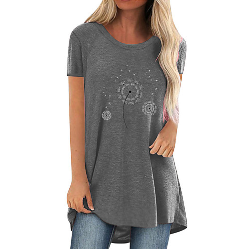 amazon 2021 summer hot sale dandelion print casual large size medium long round neck short sleeve t-shirt women
amazon 2021 summer hot sale dandelion print casual large size medium long round neck short sleeve t-shirt women