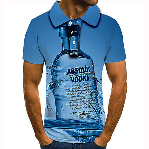 Men's Golf Shirt 3D Print Graphic Prints Beer Button-Down Short Sleeve Street Tops Casual Fashion Cool Navy Blue / Sports
Men's Golf Shirt 3D Print Graphic Prints Beer Button-Down Short Sleeve Street Tops Casual Fashion Cool Navy Blue / Sports