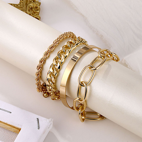 smooth c-shaped twist chain bracelet, simple thread exaggerated o-chain set bracelet
smooth c-shaped twist chain bracelet, simple thread exaggerated o-chain set bracelet