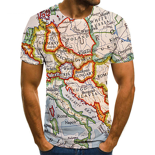 Men's Unisex Tee T shirt Shirt 3D Print Map Graphic Prints Plus Size Print Short Sleeve Casual Tops Basic Fashion Designer Big and Tall Round Neck Yellow
Men's Unisex Tee T shirt Shirt 3D Print Map Graphic Prints Plus Size Print Short Sleeve Casual Tops Basic Fashion Designer Big and Tall Round Neck Yellow