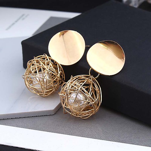 Women's Hoop Earrings Chandelier Ball Stylish Trendy Earrings Jewelry Gold For Party Wedding 1 Pair
Women's Hoop Earrings Chandelier Ball Stylish Trendy Earrings Jewelry Gold For Party Wedding 1 Pair