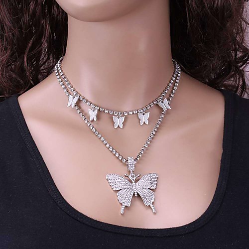 simple diamond-studded chain necklace female full diamond butterfly set necklace
simple diamond-studded chain necklace female full diamond butterfly set necklace