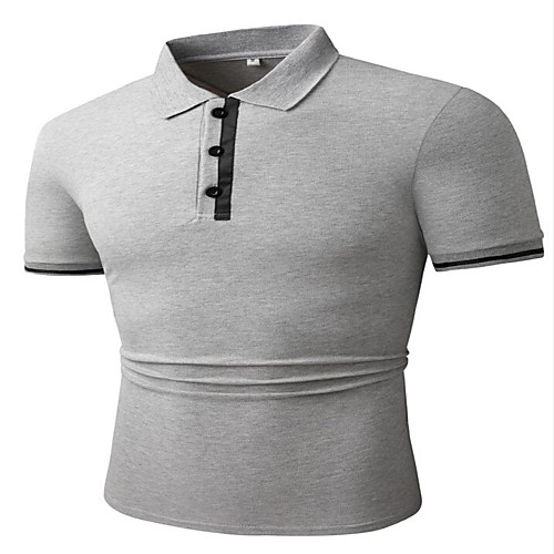 Men's Golf Shirt Tennis Shirt Other Prints Solid Colored Short Sleeve Casual Tops Cotton Gray
Men's Golf Shirt Tennis Shirt Other Prints Solid Colored Short Sleeve Casual Tops Cotton Gray