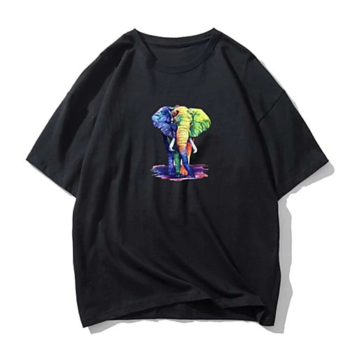 Men's Tee T shirt Hot Stamping Graphic Prints Elephant Animal Print Short Sleeve Casual Tops 100% Cotton Basic Designer Big and Tall Black
Men's Tee T shirt Hot Stamping Graphic Prints Elephant Animal Print Short Sleeve Casual Tops 100% Cotton Basic Designer Big and Tall Black