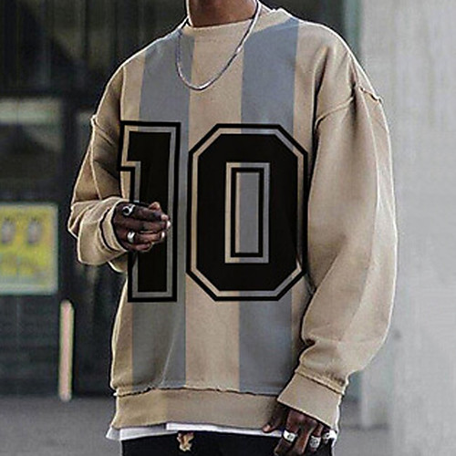Men's Pullover Sweatshirt Graphic Prints Letter 3D Round Neck Sports & Outdoor Daily Sports Hot Stamping Basic Casual Hoodies Sweatshirts Long Sleeve Khaki
Men's Pullover Sweatshirt Graphic Prints Letter 3D Round Neck Sports & Outdoor Daily Sports Hot Stamping Basic Casual Hoodies Sweatshirts Long Sleeve Khaki