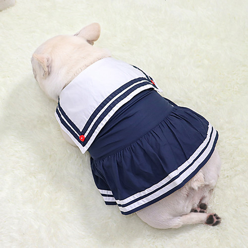 Dog Cat Dress Stripes Basic Adorable Cute Casual / Daily Dog Clothes Puppy Clothes Dog Outfits Breathable Dark Blue Costume for Girl and Boy Dog Cotton Fabric S M L XL XXL
Dog Cat Dress Stripes Basic Adorable Cute Casual / Daily Dog Clothes Puppy Clothes Dog Outfits Breathable Dark Blue Costume for Girl and Boy Dog Cotton Fabric S M L XL XXL