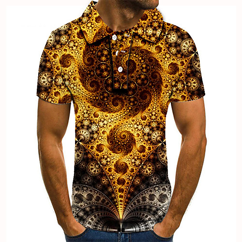 Men's Golf Shirt Tennis Shirt 3D Print Graphic Prints Machine Button-Down Short Sleeve Street Tops Casual Fashion Cool Yellow / Sports
Men's Golf Shirt Tennis Shirt 3D Print Graphic Prints Machine Button-Down Short Sleeve Street Tops Casual Fashion Cool Yellow / Sports