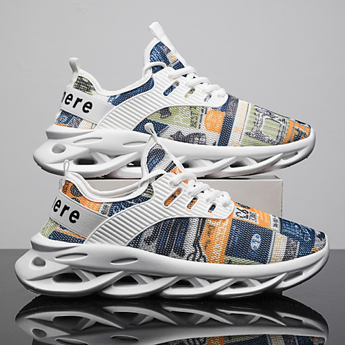 Men's Trainers Athletic Shoes Sporty Look Comfort Shoes Casual Daily Running Shoes Microfiber Breathable Non-slipping Wear Proof White / Yellow White Blue Spring
Men's Trainers Athletic Shoes Sporty Look Comfort Shoes Casual Daily Running Shoes Microfiber Breathable Non-slipping Wear Proof White / Yellow White Blue Spring