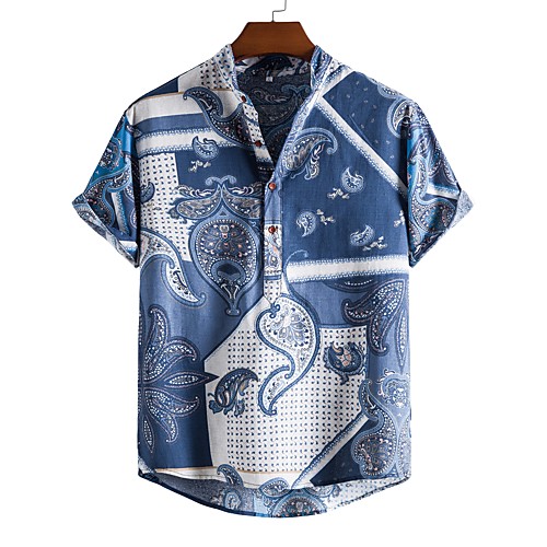 Men's Golf Shirt Tennis Shirt Other Prints Graphic Print Short Sleeve Vacation Tops Streetwear Exaggerated Blue
Men's Golf Shirt Tennis Shirt Other Prints Graphic Print Short Sleeve Vacation Tops Streetwear Exaggerated Blue