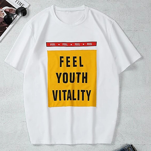 Men's Unisex Tee T shirt Hot Stamping Text Graphic Prints Plus Size Print Short Sleeve Casual Tops 100% Cotton Basic Designer Big and Tall White
Men's Unisex Tee T shirt Hot Stamping Text Graphic Prints Plus Size Print Short Sleeve Casual Tops 100% Cotton Basic Designer Big and Tall White