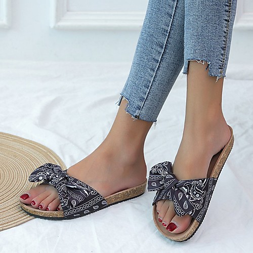 Women's Sandals Flat Heel Round Toe Rubber Bowknot Color Block White Black Red
Women's Sandals Flat Heel Round Toe Rubber Bowknot Color Block White Black Red