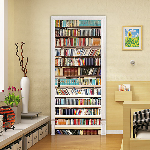 2pcs Self-adhesive Creative Bookcase Door Stickers For Living Room Diy Decorative Home Waterproof Wall Stickers
2pcs Self-adhesive Creative Bookcase Door Stickers For Living Room Diy Decorative Home Waterproof Wall Stickers