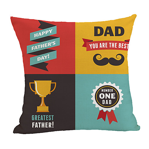 Double Side Print Father's Day Cushion Cover 1PC Faux Linen Soft Square Throw Pillow Cover Cushion Case Pillowcase for Sofa Bedroom 45 x 45 cm (18 x 18 Inch) Superior Quality Machine Washable
Double Side Print Father's Day Cushion Cover 1PC Faux Linen Soft Square Throw Pillow Cover Cushion Case Pillowcase for Sofa Bedroom 45 x 45 cm (18 x 18 Inch) Superior Quality Machine Washable